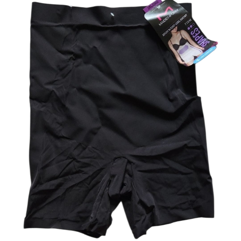 Maidenform Women's‎ Black High Waist Shorts